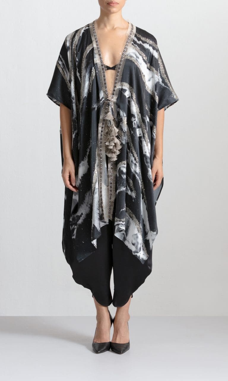 SHWETAMBARI EMBROIDERED GOA KAFTAN 1 | Luxury Silk Kaftans & Embroidered Kaftans