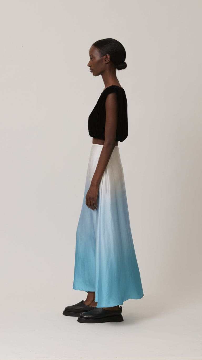Silk Maxi Skirt | Shwetambari Shop Silk Neely Skirt