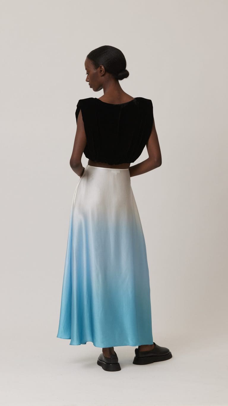 Silk Maxi Skirt | Shwetambari Shop Silk Neely Skirt